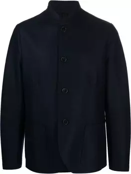 Harris Wharf London куртка из необработанной шерсти, синий