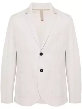 Harris Wharf London однобортный пиджак из сирсакера, нейтральный цвет