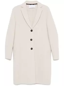 Harris Wharf London пальто из букле, нейтральный цвет