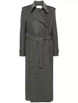 Harris Wharf London пальто из натуральной шерсти, серый