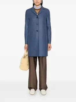 Harris Wharf London пальто из вирджинской шерсти, синий