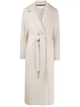 Harris Wharf London пальто с поясом, нейтральный цвет