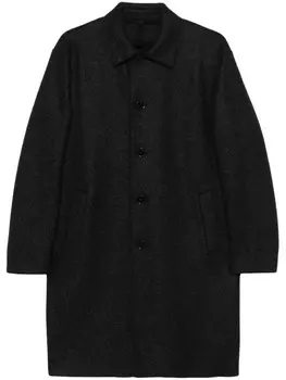 Harris Wharf London пальто с потайной застежкой, серый