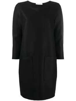 Harris Wharf London платье-трапеция с длинными рукавами, черный