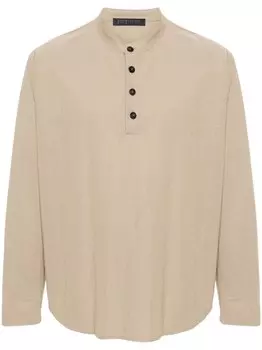 Harris Wharf London рубашка поло с воротником-стойкой, серый