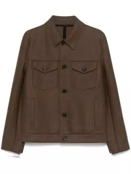 Harris Wharf London шерстяная куртка, коричневый