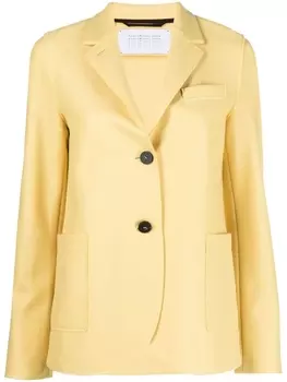 Harris Wharf London шерстяной однобортный блейзер, желтый