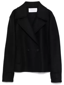 Harris Wharf London укороченная куртка из натуральной шерсти, черный