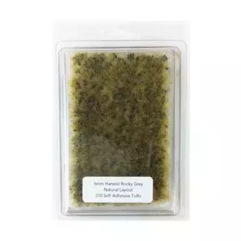 Harvest Rocky Grey — естественная планировка, Standard Self-Adhesive Tufts (6mm)