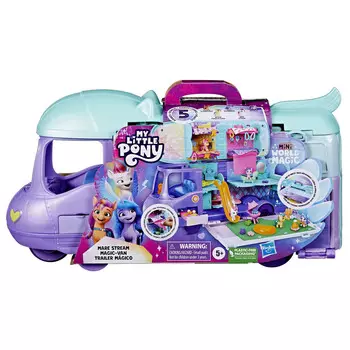 Hasbro, My Little Pony, набор Mini World Magic, Pony Bus + 5 фигурок, F7650