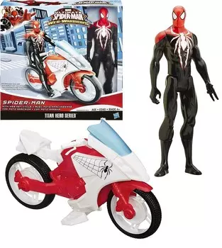 HASBRO SPIDERMAN 30 см +МОТОР B3209 ВЕБ-СЕТЬ ЦИКЛ