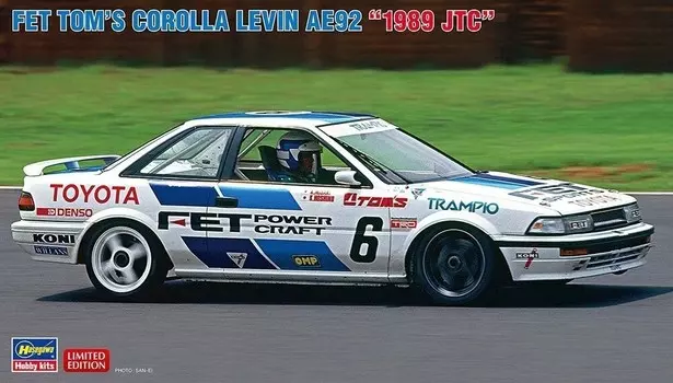Hasegawa 20545 Fet Tom's Corolla Levin AE92 1989 JTC 1/24