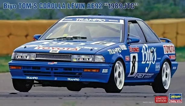 Hasegawa 20579 Biyo Tom's Corolla Levin AE92 1989 JTC 1/24 Inna marka