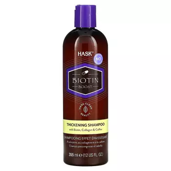 Hask Beauty, Biotin Boost, Шампунь для загустения, 12 жидких унций (355 мл)