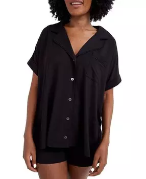 HATCH Collection Короткий пижамный комплект из ультрамягкого джерси, черный