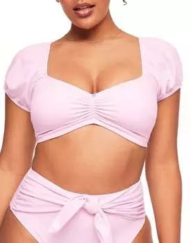 Hattie женский купальник большого размера бикини верх Adore Me, цвет pink tulle