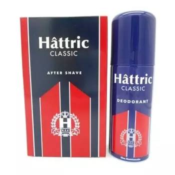 HATTRIC CLASSIC После бритья 200 мл и дезодорант-спрей 150 мл — 2 шт. в упаковке