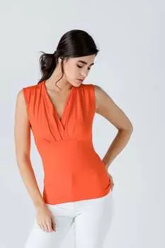 Haut faon Cache Cur sans Manches коралл Conquista, бордовый