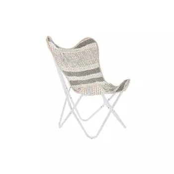 Havestol DKD Home Decor Серый хлопок Белый Утюг (74 x 65 x 90 см)