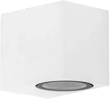 Havit Lighting Светодиодный настенный светильник для наружного освещения "АККОРД", 1 лампочка, лампа GU10 | Лампы можно менять 6,5 см, Высота: 9 см, белый