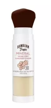 Hawaiian Tropic, Минеральная полупрозрачная солнцезащитная пудра, 4,25 г