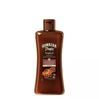 Hawaiian Tropic Тропическое масло для загара Кокосовый солнцезащитный лосьон Spf 2 200 мл
