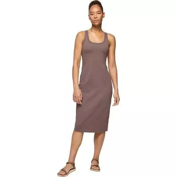 Хавана платье миди с открытыми плечами Prana, цвет carob heather