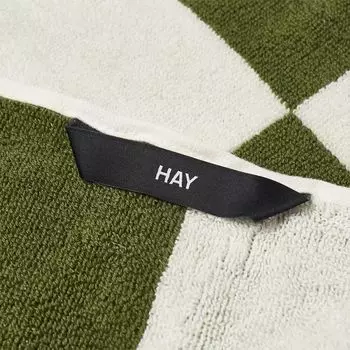 HAY Полотенце для рук Check, зеленый