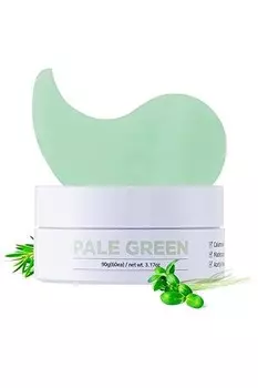 Hayejin, Pale Green Pastel Eye Mask, патчи для глаз с успокаивающими и увлажняющими свойствами, 60 шт