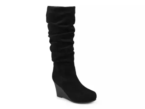 Haze Wedge Сапоги Journee, Black