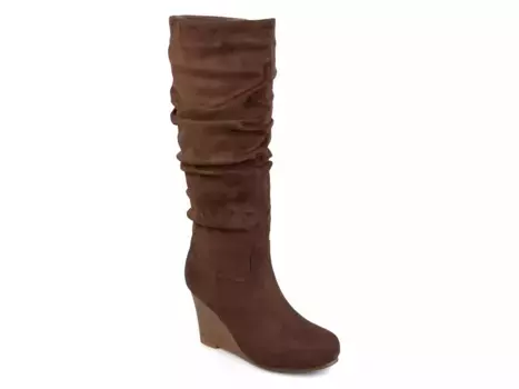 Haze Wedge Сапоги Journee, Dark Brown
