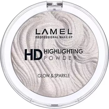 Hd Highlighting Powder Highlighter придает естественное сияние, не подвергается испытаниям на животных, N.401, серебро, Lamel