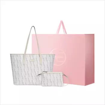 HE BAO BAO Универсальная женская сумка через плечо из ПВХ Advanced Touch, цвет Galaxy Gray/бежевый, умбра