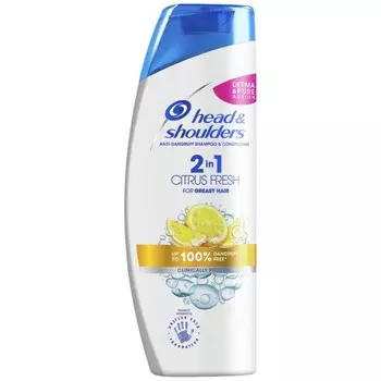 Head&Shoulders Цитрусовая свежесть 2в1 Шампунь и кондиционер для волос 400мл Head & Shoulders