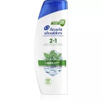 Head &Shoulders Menthol Fresh Шампунь и кондиционер 2в1 - 400 мл, против перхоти Head & Shoulders