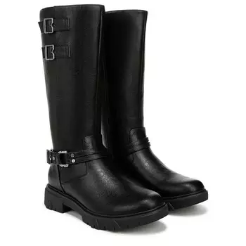 Headstart мото сапоги до колена Dr. Scholl'S, черный