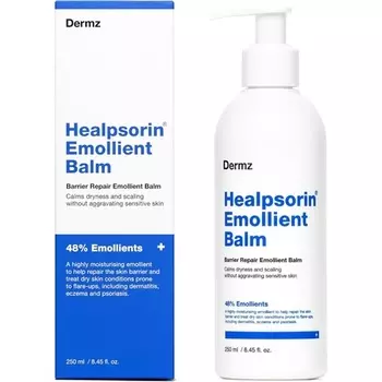 Healpsorin Смягчающий бальзам, крем для облегчения зуда при экземе, псориазе, дерматите, 4 унции Dermz