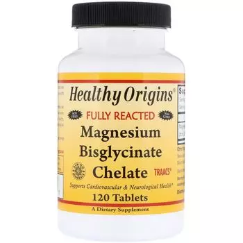 Healthy Origins Хелатный биглицинат магния 120 таблеток