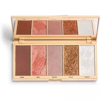 Heart Revolution Chocolate Face Palette Пралине 5 оттенков 18G, Revolution Beauty