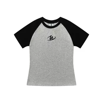 Heartboon Женский укороченный топ, бежево-серый