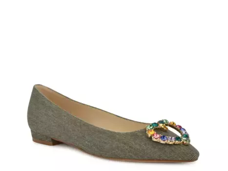 Hearts Балетки Nine West, Dark Green
