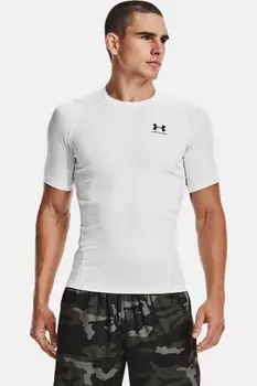 Heatgear компрессионный топ с коротким рукавом Under Armour, белый
