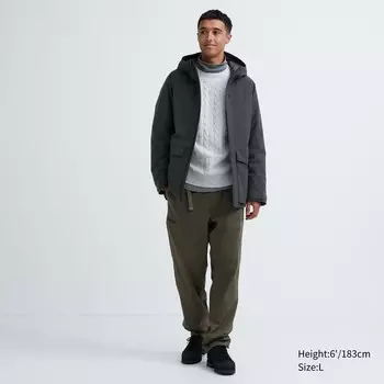 HEATTECH Брюки на теплой подкладке Uniqlo, оливковый