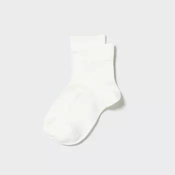 HEATTECH Короткие термоноски UNIQLO, белый