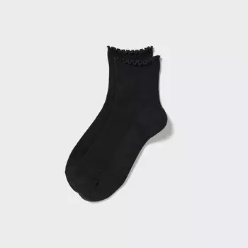 HEATTECH Короткие термоноски UNIQLO, черный