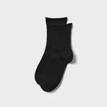 HEATTECH Короткие термоноски UNIQLO, черный