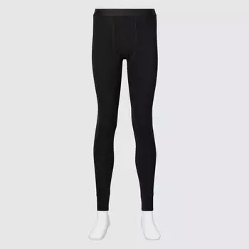HEATTECH Очень теплые хлопковые термоколготки Uniqlo, черный