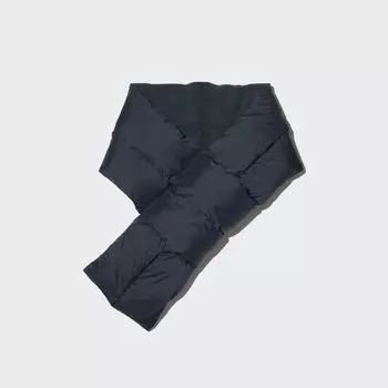 HEATTECH Шарф с термоподкладкой UNIQLO, темно-синий