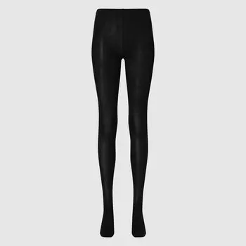 HEATTECH Трикотажные термоколготки Uniqlo, черный