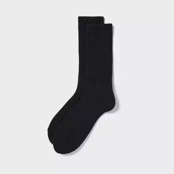HEATTECH Ворсовые термоноски Uniqlo, черный